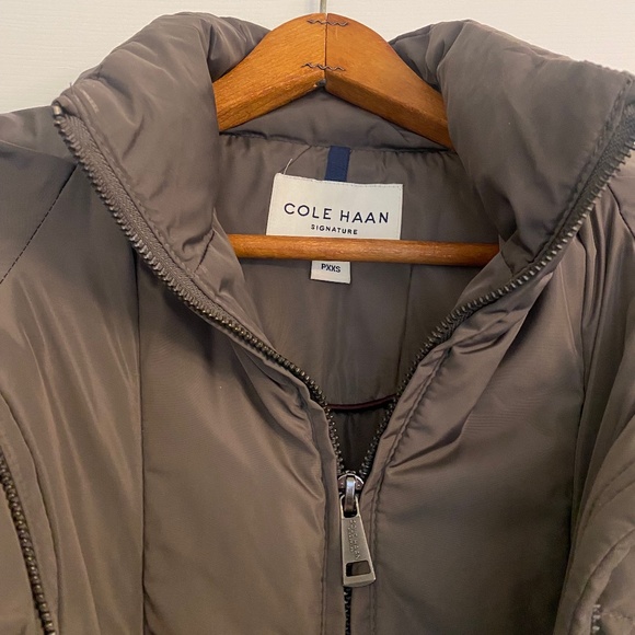 Cole Haan Petite Layered Down Puffer Coat, Size Petite XXS - Picture 4 of 16